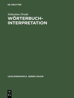 cover image of Wörterbuchinterpretation